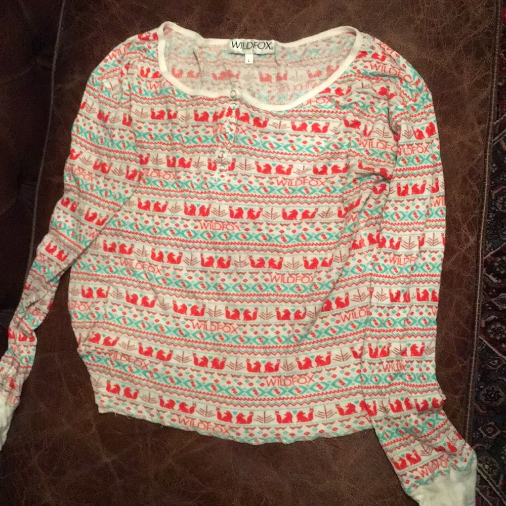 Wild fox long sleeve thermal